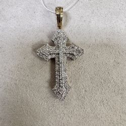 10k Diamond Cross  1 Carat Diamond 