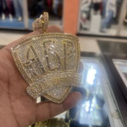 Large ALL BOUT PAPER Pendant available in gold and silver