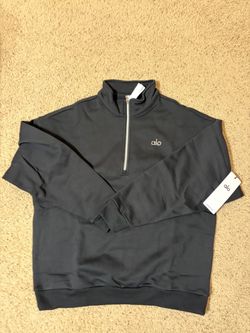 Alo Black Quarter-zip Size Small