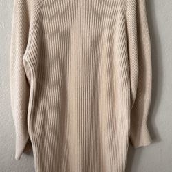 Balloon Sleeve Midi Sweater Dress