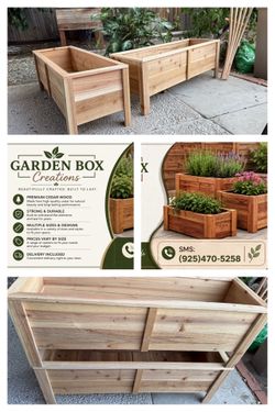 Cedar plants box