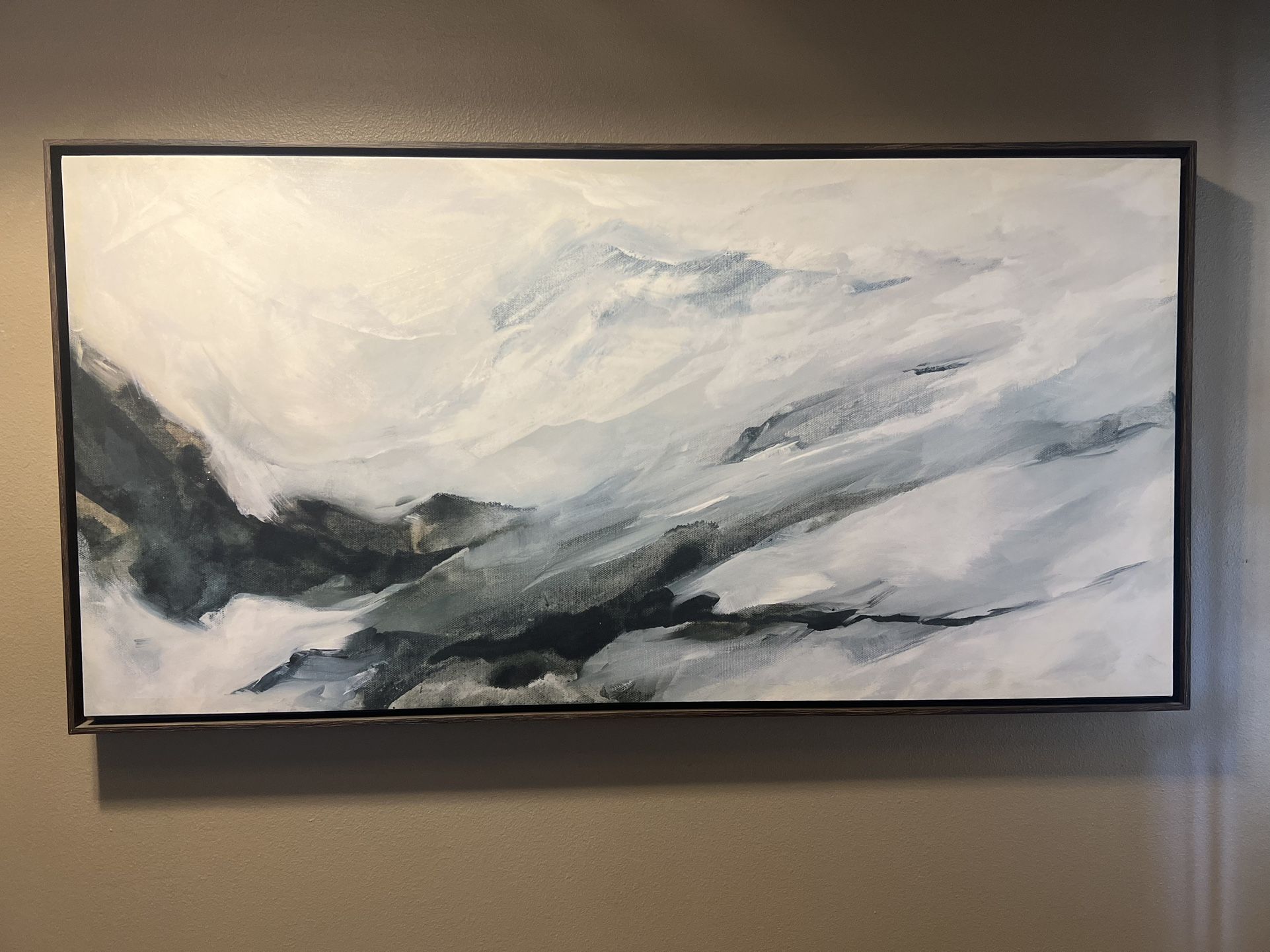 “Abstract mountain” Framed Canvas Painting By Project 62