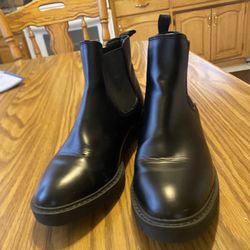 Black Ankle Unisex Boots Size 5