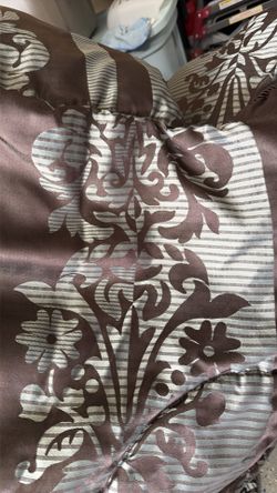 Queen Comforter with Shams and cushions
