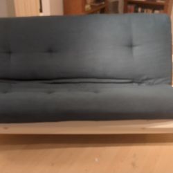 Futon, Navy Blue, As Is. OBO