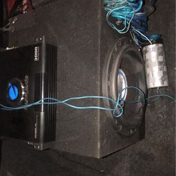 Subwoofer with box and amp 