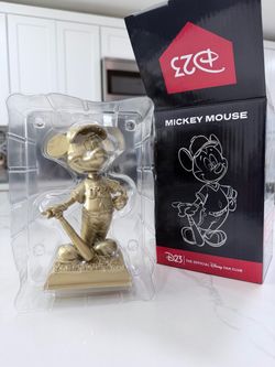 D23 Limited Amount GOLD Mickey Mouse Angels Bobblehead