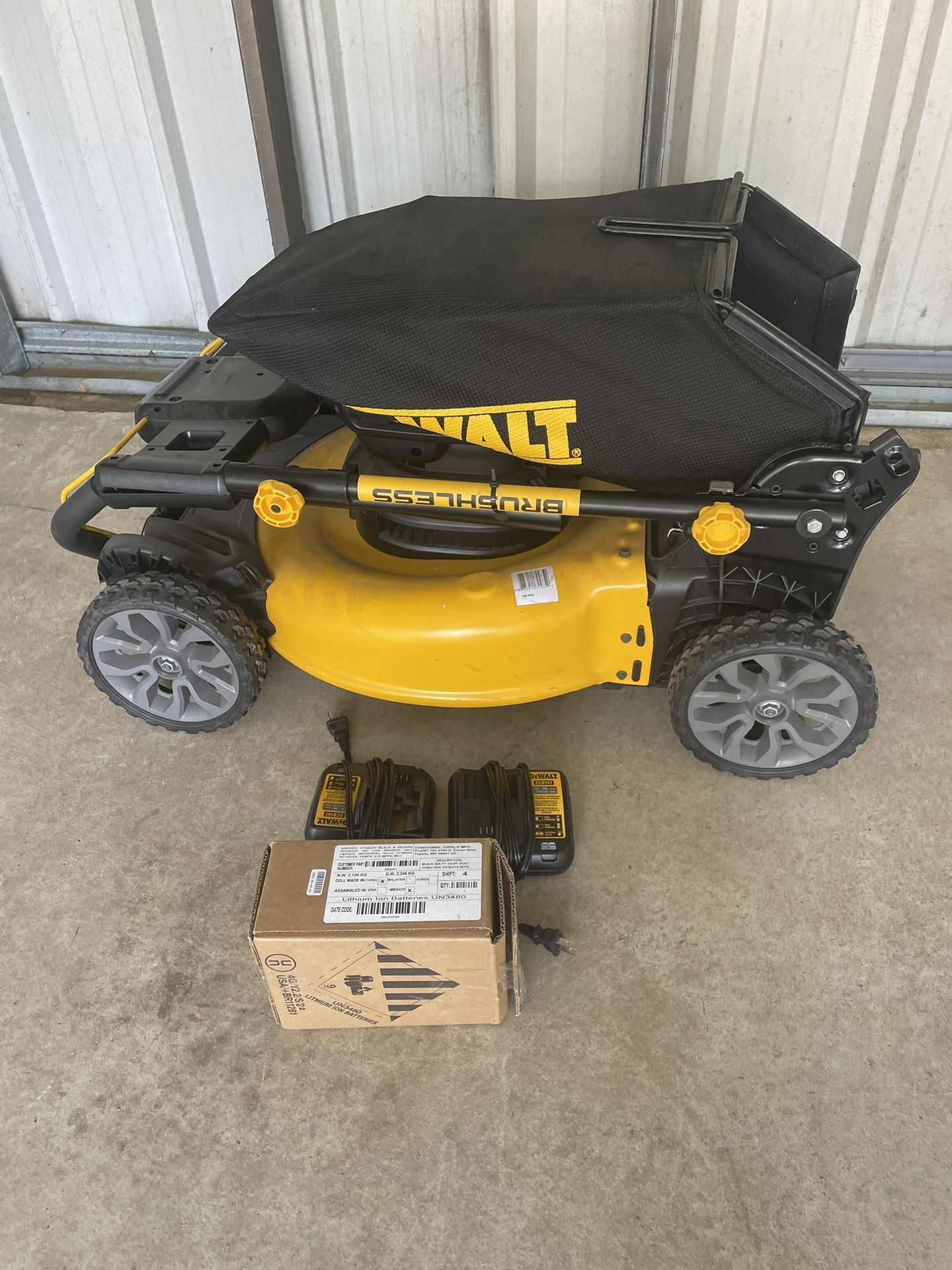 BRAND NEW DEWALT ELECTRIC Self Propelled MOWER TWO BATTERIES INCLUDED!! I