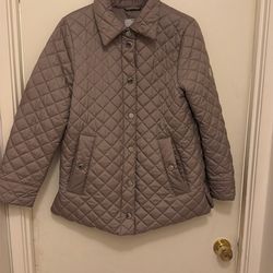 Ladies Coat Silver Grey