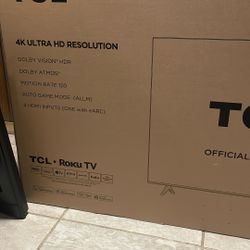 TCL 50-Inch Class S4 4K LED Smart TV with Roku TV (2023 - Model)