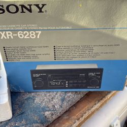 Vintage Sony Cassette Car Radio.   Chevy Ford Mopar.  Lowrider Impala SS 