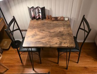 3 Piece Dining Table and Chairs