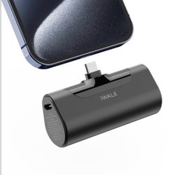 iWALK Portable Charger for iPhone 17/16/15 USB-C Small Power Bank 20W 4,500mAh Fast Charging Battery Pack Compatible with iPhone 15/16/17 Plus/17 Pro/