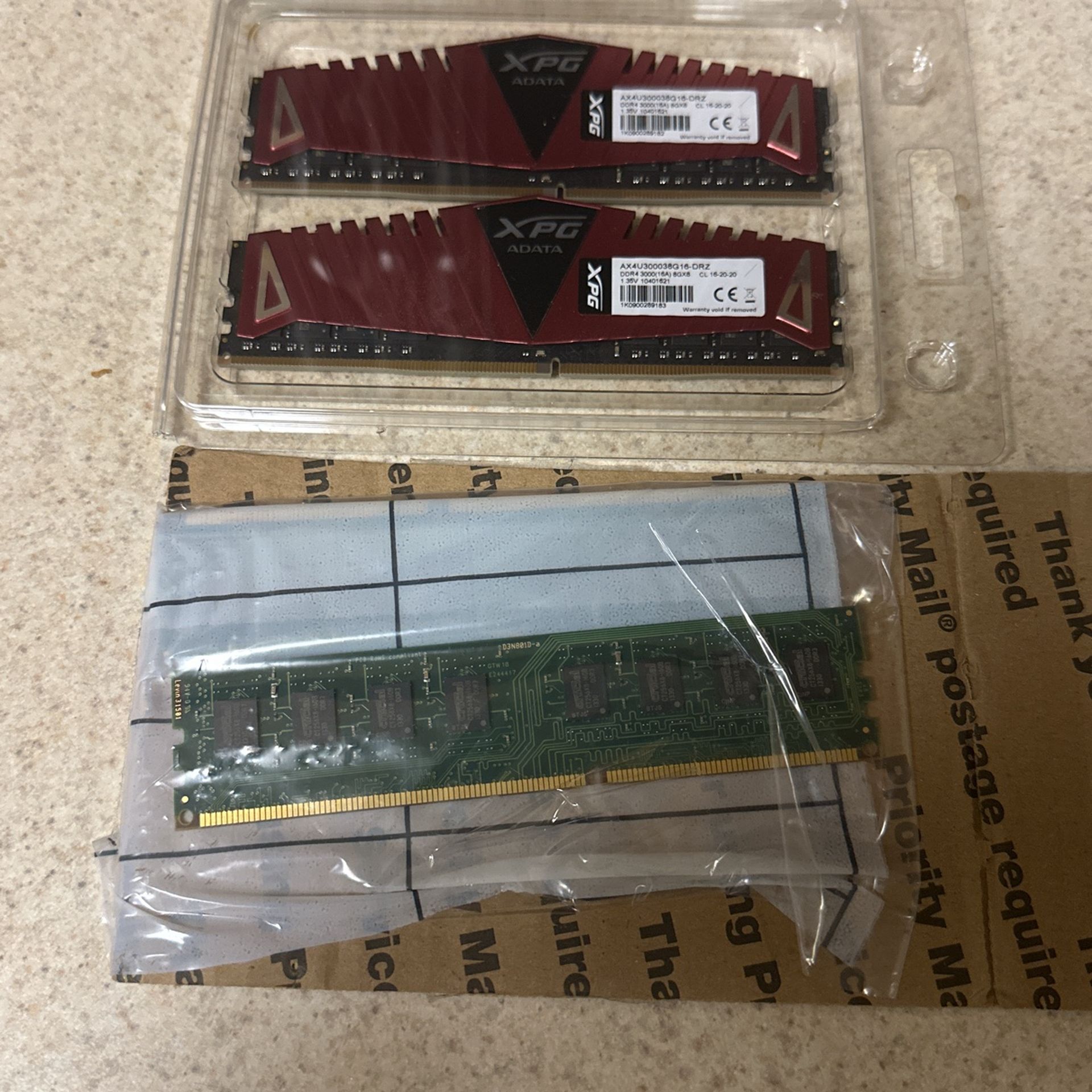 DDR4 16GB Ram and DDR3 8GB Ram