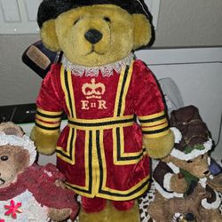 British Stuffed Beefeater Teddy Bear, 17"T