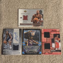 BASKETBALL RELIC PATCH &/OR AUTOGRAPH MEMORABILIA CARDS RANGING FROM 2003 TO 2016 SEASONS