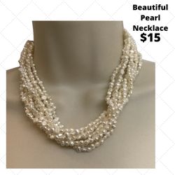 Beautiful Pearl Necklace, Take 20% Off Price Shown