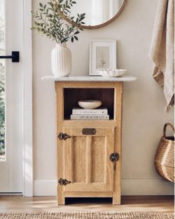 Vintage White Clad oak cabinet