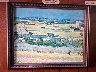 Van Gogh style oil textured print