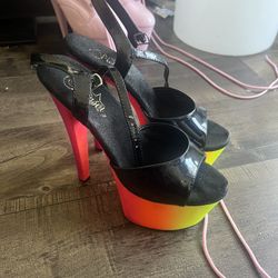 Shoes Pink Size 9 And Rainbow Size 8