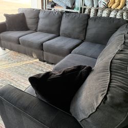 Ashley HomeStores Charcoal 3pc Lucina Sectional Sofa