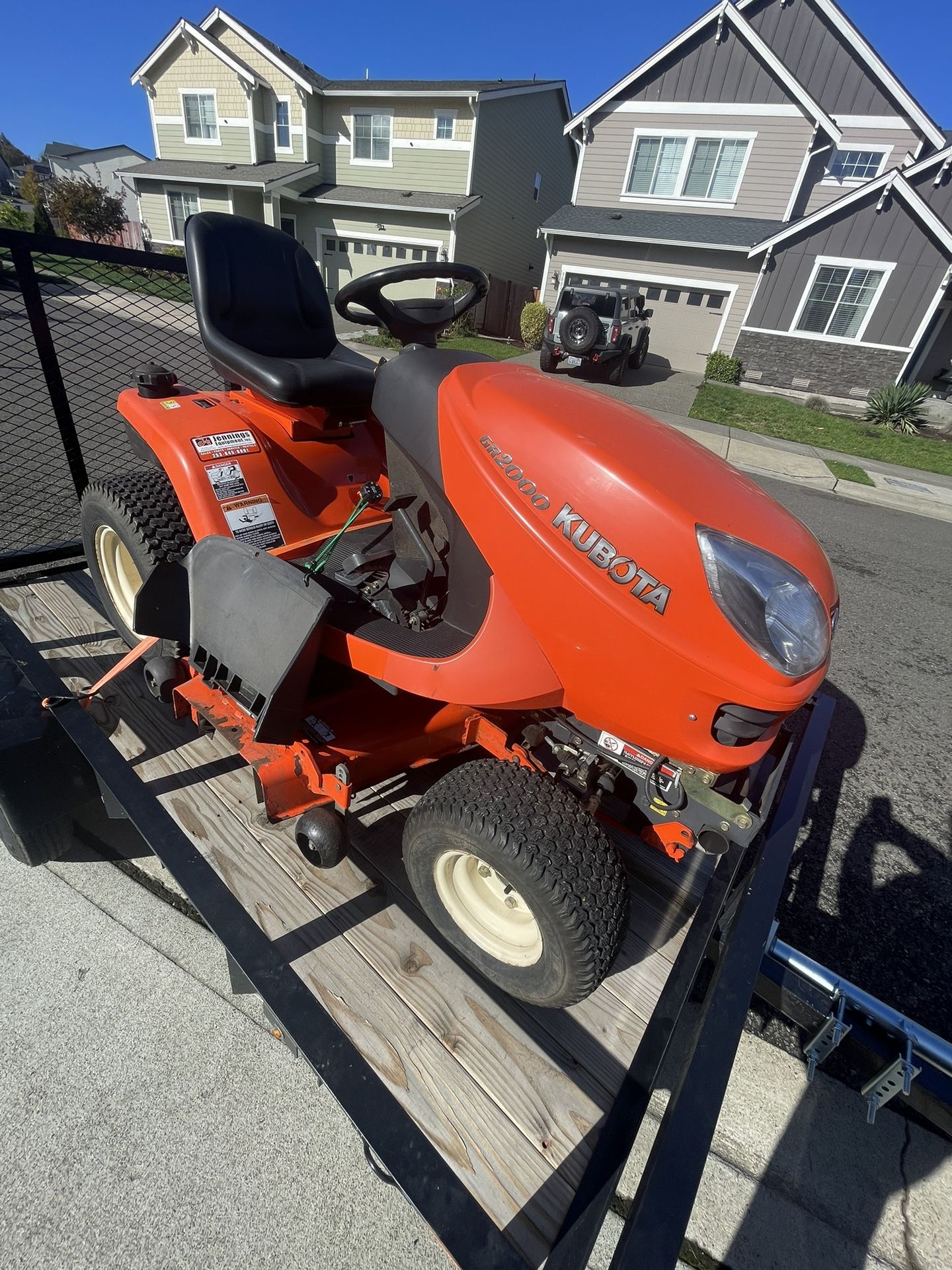 Kubota Riding Lawnmower. AWD
