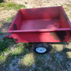 pull behind dump cart atv mower
