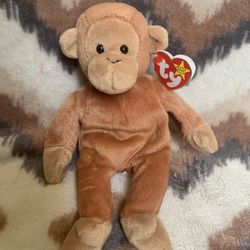 Ty Beanie Baby - BONGO the Monkey 8.5" Plush Stuffed Animal Toy