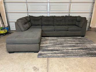Ashley Furniture 2pc Grey Sectional