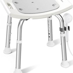 Shower Chair for Inside Shower, 400 lbs Adjustable Shower Stool with Suction Feet, Shower Seat for Inside Tub Bathroom Bench Bath Chair for Elderly an
