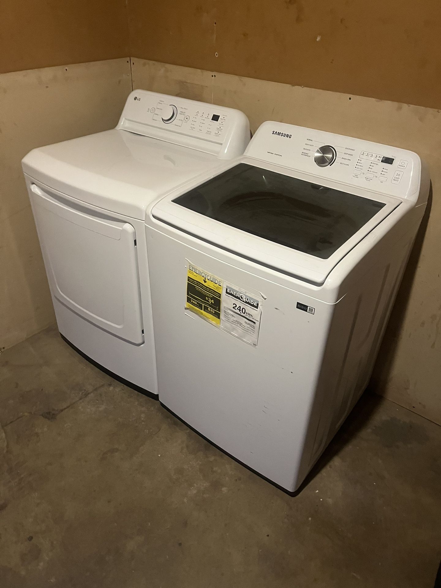 Samsung washer and dryer set