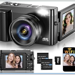 4K Digital Camera for Photography Autofocus