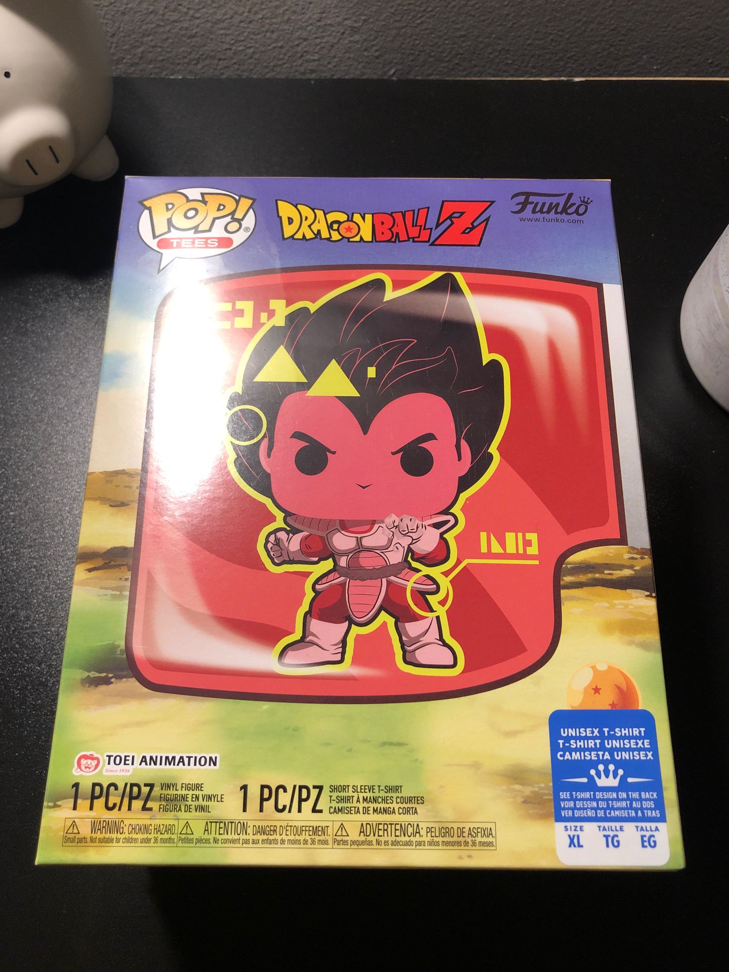 Metallic vegeta Funko pop box exclusive