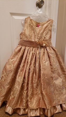 Golden formal dress