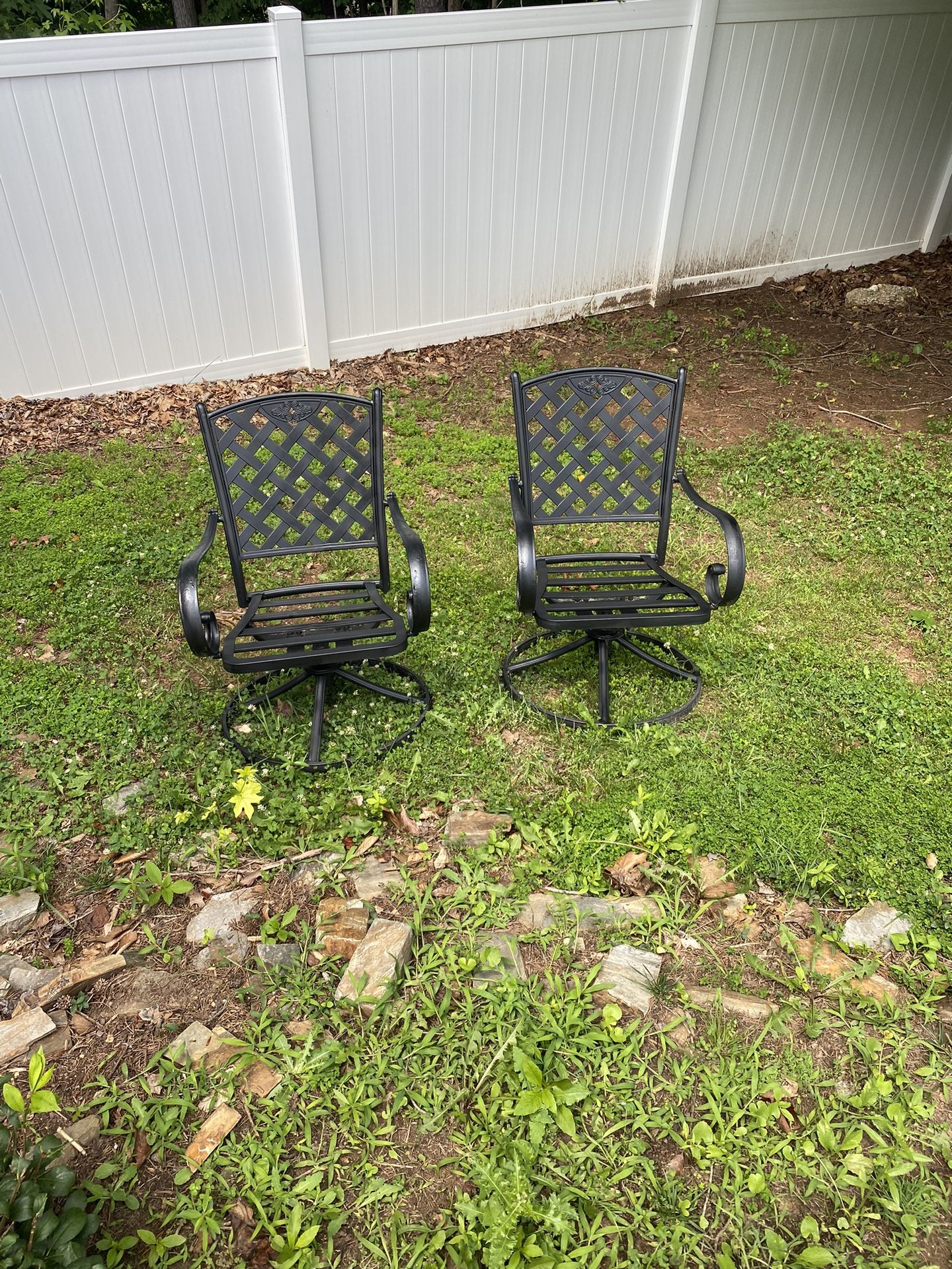Amazing Metal Swivel Patio Chair