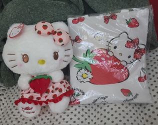 Medium Hello Kitty Plush And Bag
