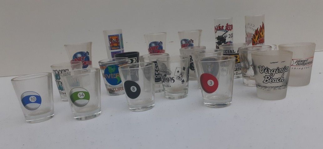 Shot glasses and Flasks