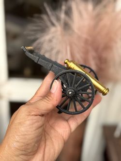 Miniature Civil War Cannon Figurine
