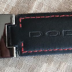 DODGE Leather Keychain 