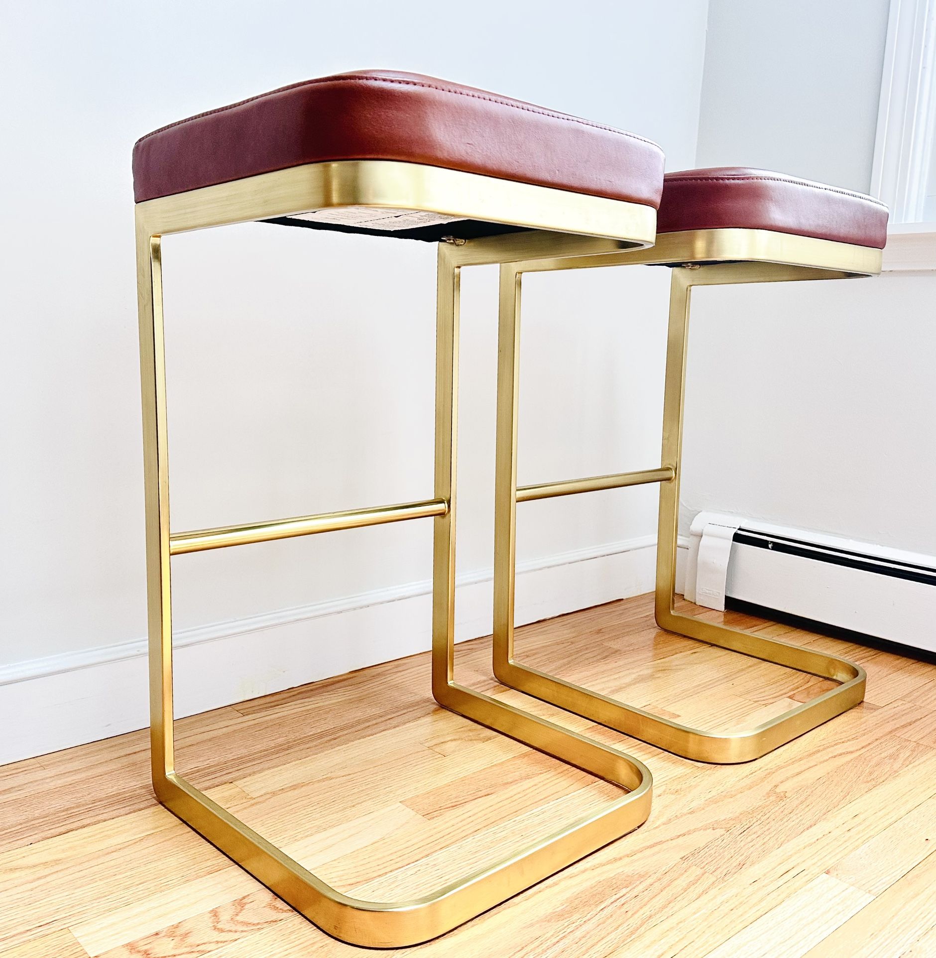 A Pair of Crate&Barrel Kravitz Design Counter or Bar Stools 