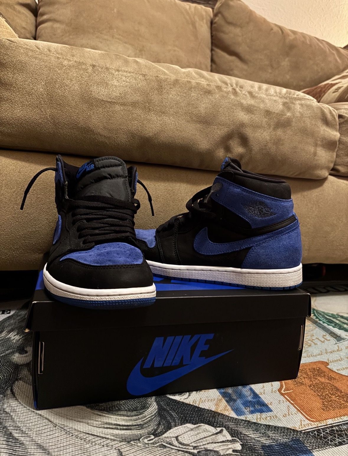 Air Jordan 1 Retro High OG — Size _8(Men’s) (Blue / White)