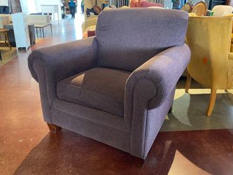 BROYHILL Muted Purple Rolled Arm Armchair