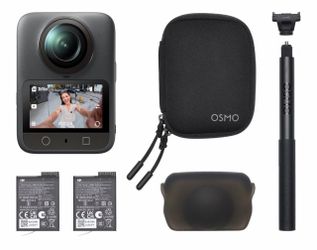 DJI Osmo 360 Essential Combo, 360 Action Camera 1-Inch 360° Imaging, Native 8K 360° Video, 4K/120fps & 170° Boost Video, 1.2m Invisible Selfie Stick K