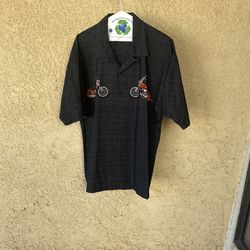 VINTAGE BUTTON UP (MENS LARGE)