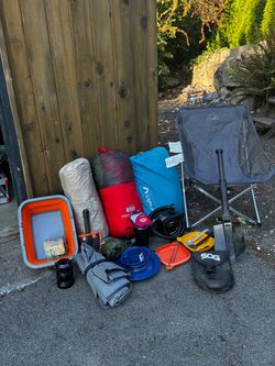 Camping gear lot