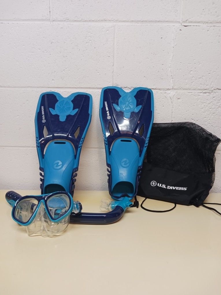 US DIVERS Sport Youth Snorkling Dive Set Size M