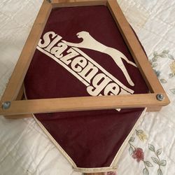 Slazenger- Vintage Tennis Racquet W/ Sleeve & Bracket