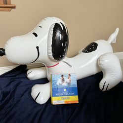 Inflatable Snoopy Ride On Pool Float Rare Vintage 2015 Target Exclusive