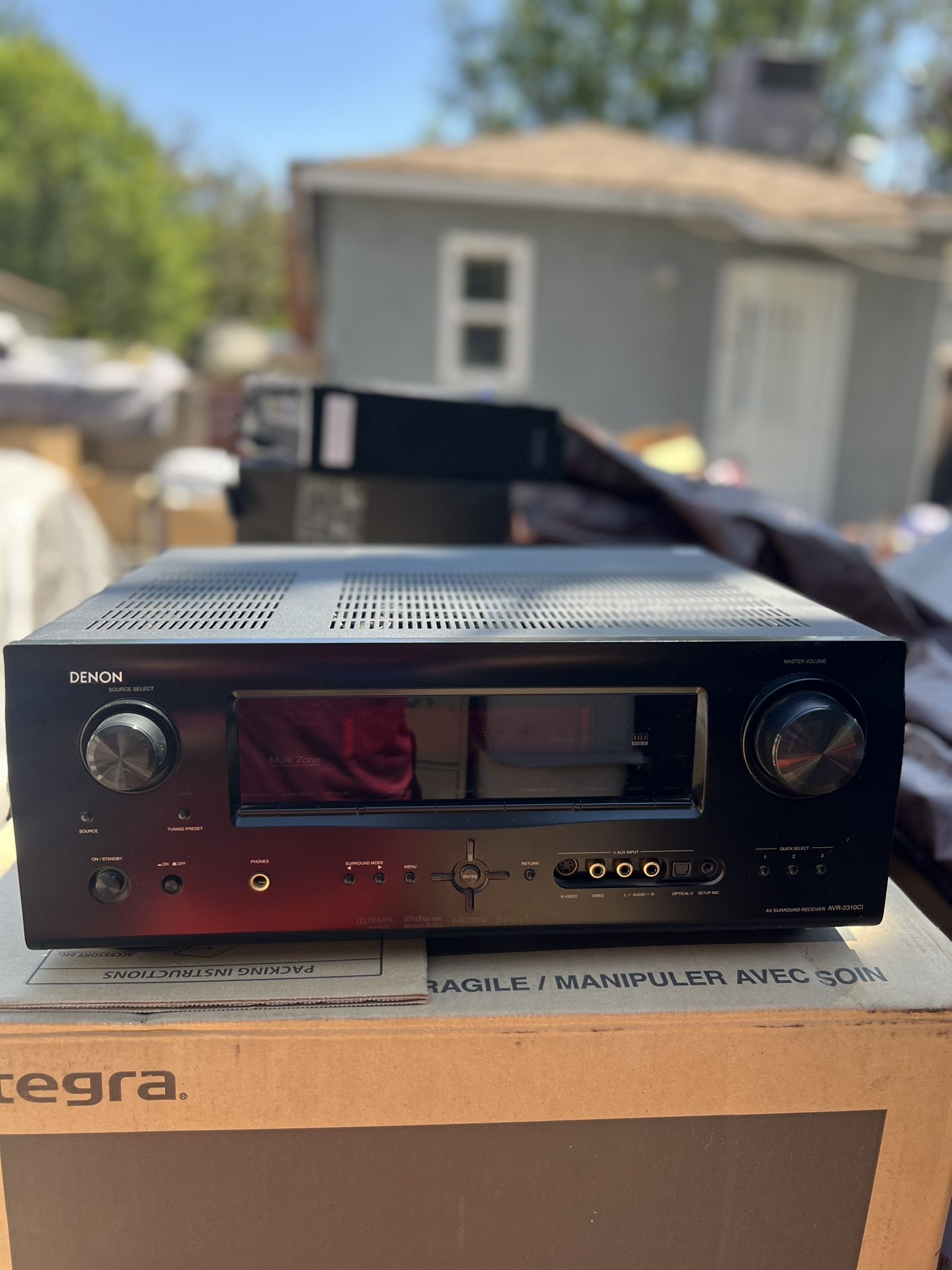 Denon AVR-2310CI AV Surround Sound Receiver 7.1-Ch (No Remote)