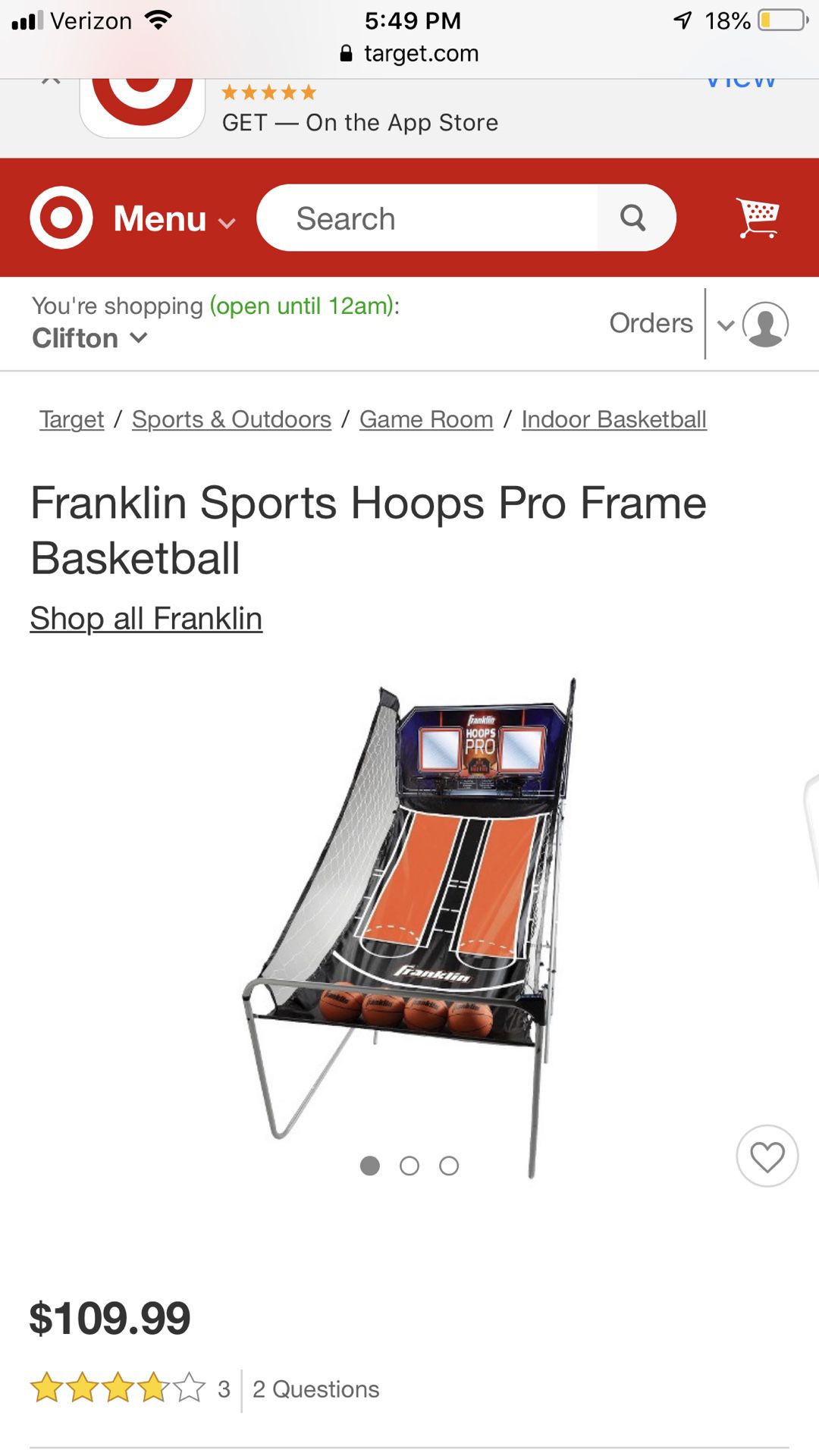 Basketball Franklin Sports Hoops
